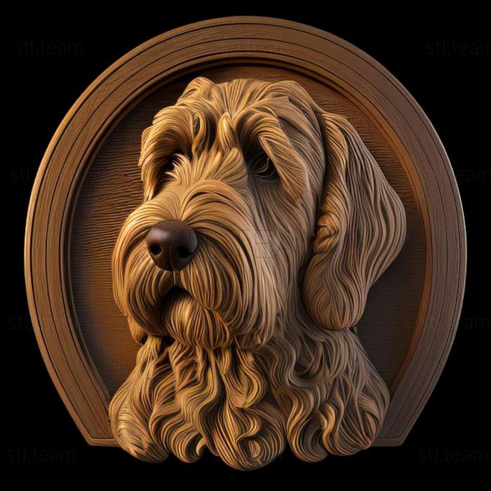 3D model Otterhound dog (STL)